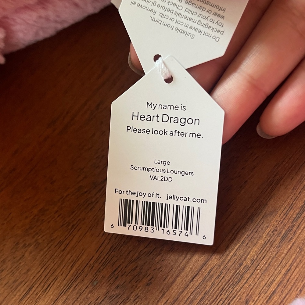 Jellycat Heart Dragon - Picture 7 of 16